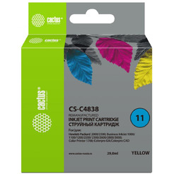 Картридж струйный Cactus CS-C4838 №11 (желтый)