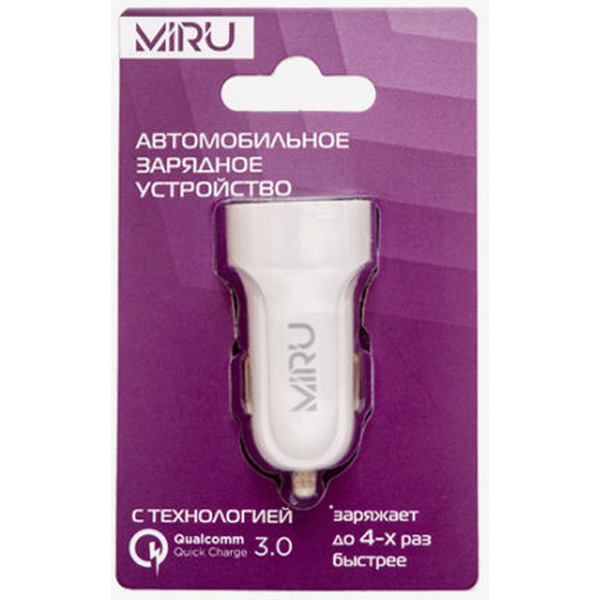Автомобильное зарядное устройство MIRU Quick Charge 5028