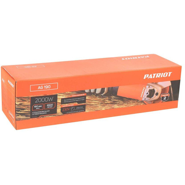 Машина углошлифовальная PATRIOT AG190