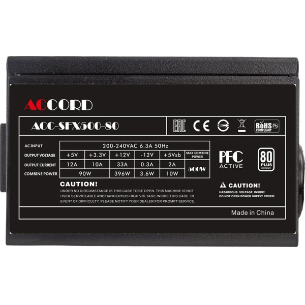 Блок питания Accord ACC-SFX500-80