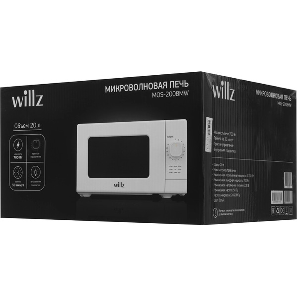 Микроволновая печь Willz MOS-2008MW