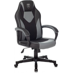 Кресло геймерское Бюрократ Zombie Game 17 (черный/серый)