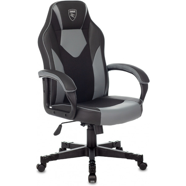 Кресло геймерское Бюрократ Zombie Game 17 (черный/серый)