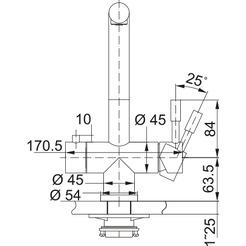 Смеситель Franke Atlas Clear Water 120.0745.585 (черный матовый)