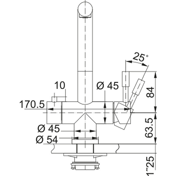 Смеситель Franke Atlas Clear Water 120.0745.585 (черный матовый)
