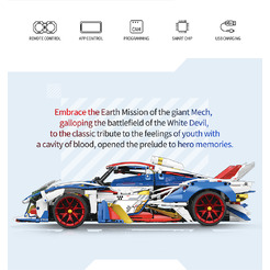 Игрушка конструктор MOYU EVO Supercar MY88007A (с пультом дистанционного управления и набором электродвигателей)