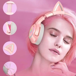 Игровые наушники Onikuma K9 Pink Cat