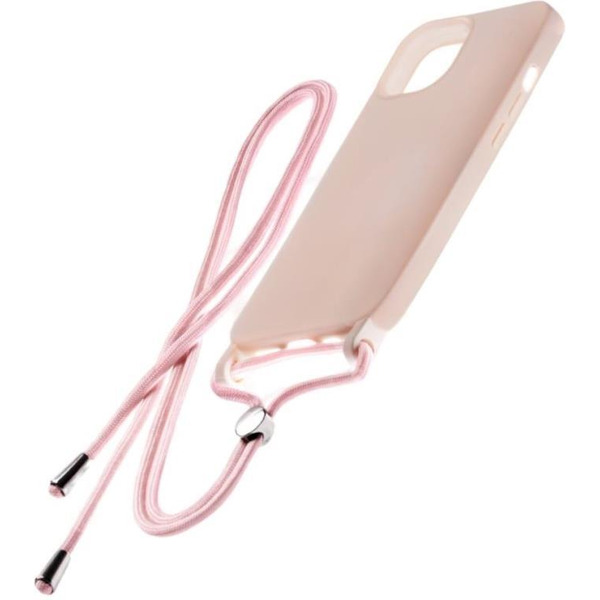 Бампер Bingo Lanyard для Samsung Galaxy A12 (персиковый)