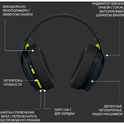 Наушники Logitech G435 (981-001050) черный