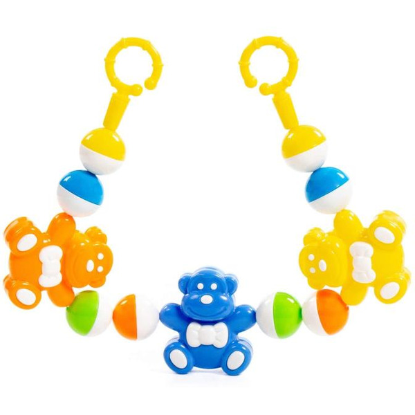 Погремушка-подвеска Полесье Смешные обезьянки 24484