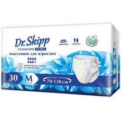 Подгузники для взрослых DR.SKIPP Standard Extra р-р M (30 шт.)