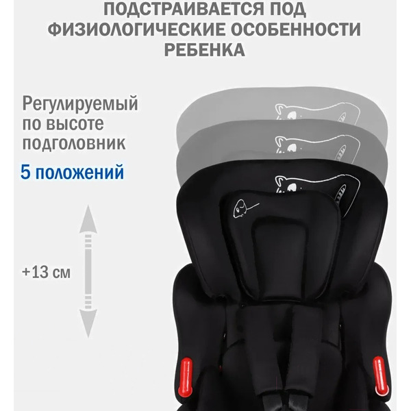 Детское автокресло Siger Космо Lux KRES4032 (черный кот)