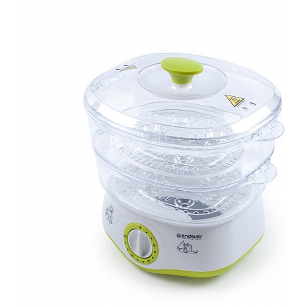 Пароварка стационарная Endever Vita-161 (белый/зеленый)