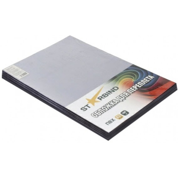 Обложки для переплета STARBIND пластик прозрачные A4 0.20 мм 100шт./ CPA4Cl200SB