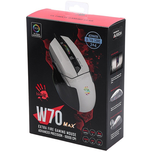 Мышь A4Tech Bloody W70 Max (белый)