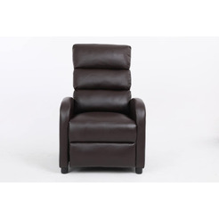 Кресло вибромассажное Calviano 2164 (экокожа, коричневый)