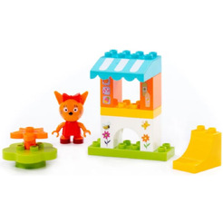 Конструктор Полесье Макси Три кота. Карамелька и киоск 75823