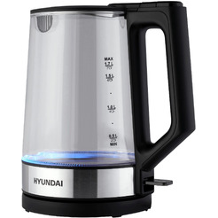 Чайник Hyundai HYK-G8808 (черный/серебристый)