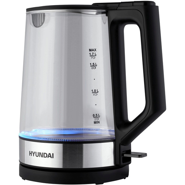 Чайник Hyundai HYK-G8808 (черный/серебристый)