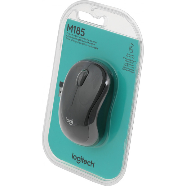 Мышь LOGITECH M185 Grey (910-002235)
