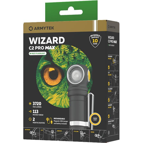 Фонарь Armytek Wizard C2 Pro Max Magnet USB F06701W (теплый)