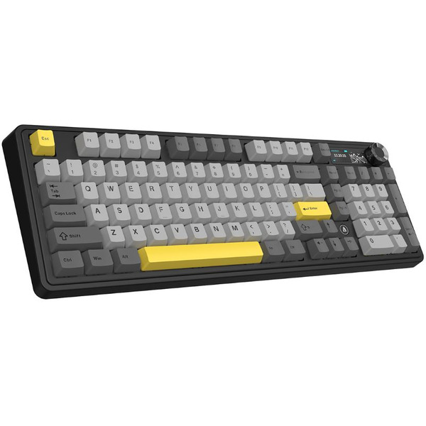 Компьютерная клавиатура AJAZZ AK980 V2 (Черно-серо-желтый)