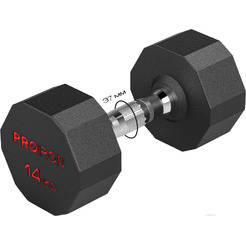 Гантель обрезиненная Proiron Г1140ОБР (14 кг)