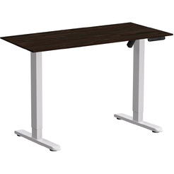 Стол подъемный WellDesk WDE Basic 130x67.5х1.8 (белый/дуб термо черно-коричневый)