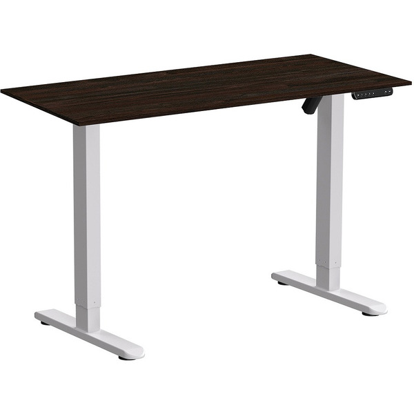 Стол подъемный WellDesk WDE Basic 130x67.5х1.8 (белый/дуб термо черно-коричневый)