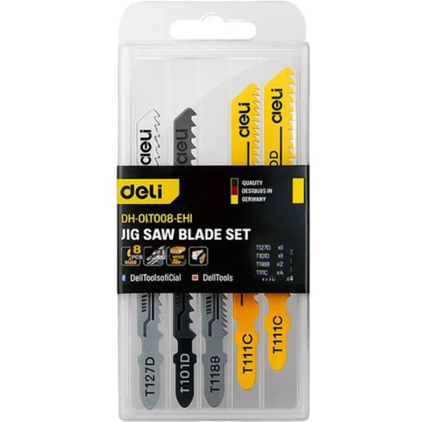 Набор пилок для лобзика Deli EDH-QJT008-EH1 (8 предметов)