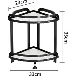 Органайзер для косметики угловой Happy Home HH-035 (черный)