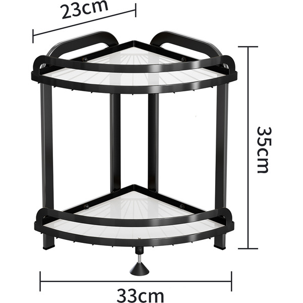 Органайзер для косметики угловой Happy Home HH-035 (черный)