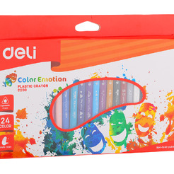 Карандаши цветные трехгранные DELI Color emotions (С20020) 24 цвета