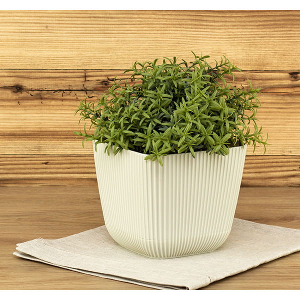 Кашпо Idea Пиканто М3209 (белый ротанг)