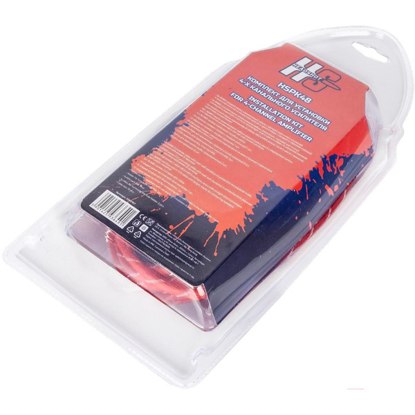 Установочный комплект для 4-х канального усилителя KICX HSPK48