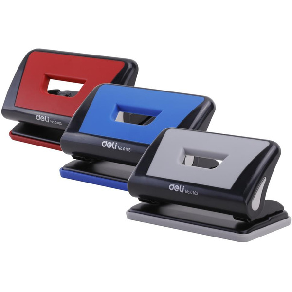 Дырокол Deli Essential 0103 10 листов (красный)