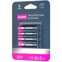 Батарейка Olmio AAA/LR03 (4 шт)
