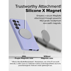 Чехол Ringke SILICONE MAGNETIC для Galaxy S25 Ultra LAVENDER