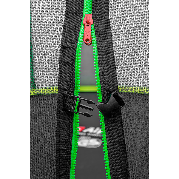 Батут Alpin 8 ft AT-252 outside зеленый (с защитной сеткой и лестницей)