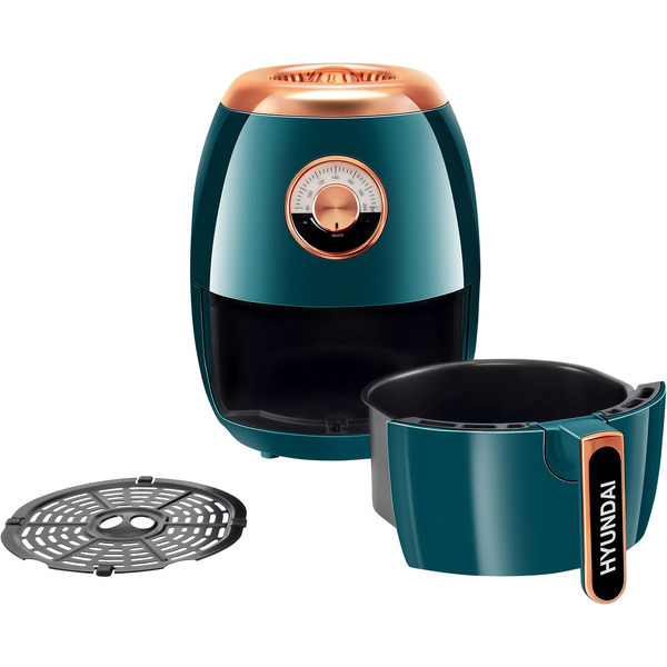 Аэрогриль HYUNDAI HYF-3553 (темно-зеленый/золотистый)