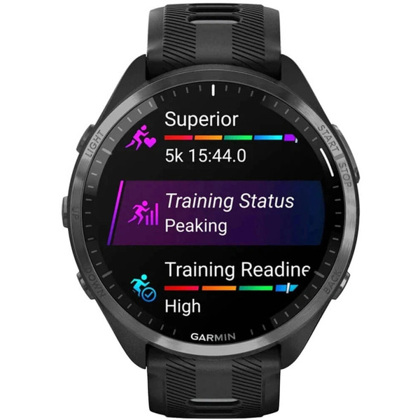 Умные часы Garmin Forerunner 965 (черный/серый)