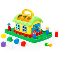 Сортер Полесье Сказочный домик на лужайке (в сеточке)