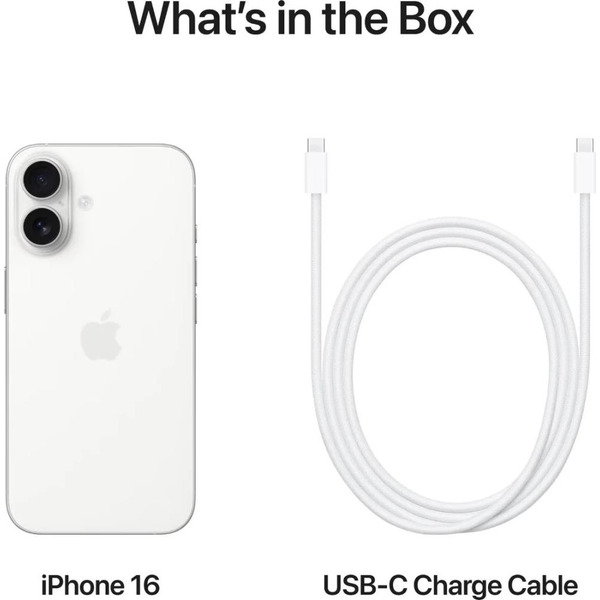 Смартфон Apple iPhone 16 256GB White (MYDX3J/A)