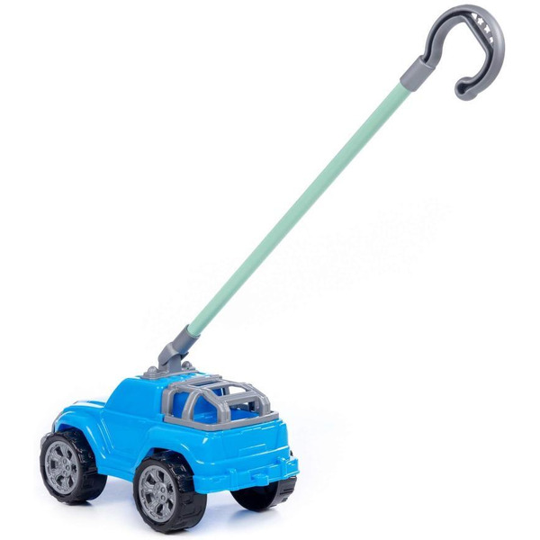 Игрушка-каталка Полесье Дени с ручкой 74994 (голубой)