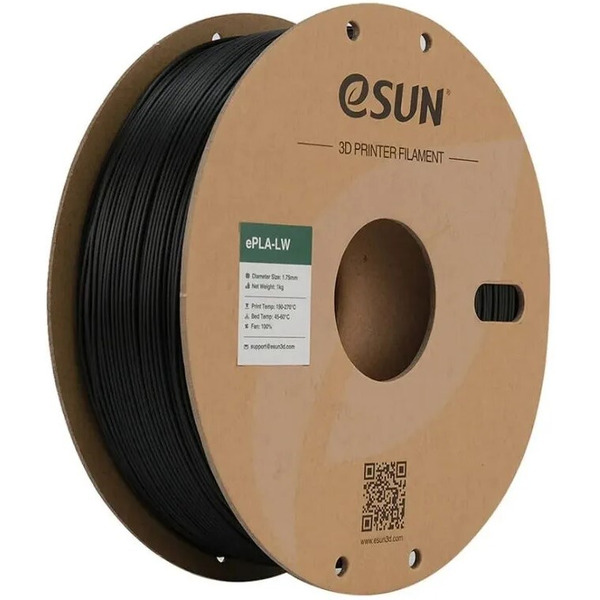 Пластик eSUN ePLA-LW 1.75 мм 1000 г (черный)