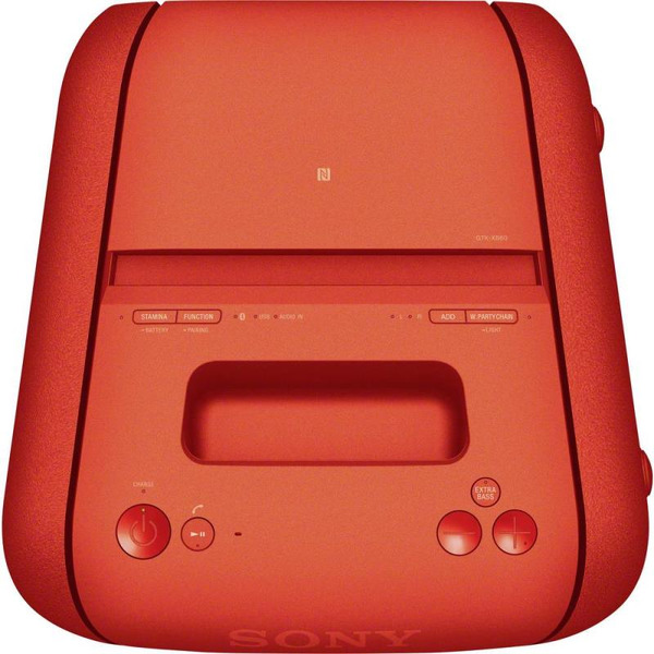 Минисистема SONY GTK-XB60 красная