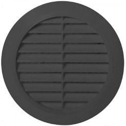 Решетка с сеткой от насекомых Awenta CLASSIC T23GR (d150) графитовая