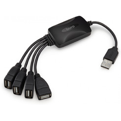 Разветвитель USB 2.0 Buro BU-HUB4-0.3-U2.0-Splitter