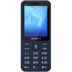 Кнопочный телефон Maxvi C38 (синий)