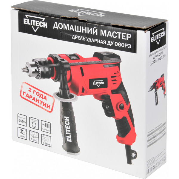 Дрель ударная Elitech ДУ 060РЭ (E2201.019.00)